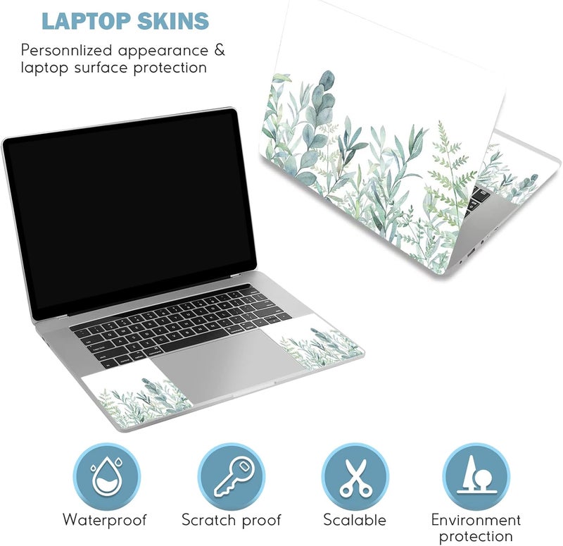 DINKY Laptop Skin Sticker Decal, 12" 13" 13.3" 14" 15" 15.4" 15.6 inch Laptop Universal Reusable Vinyl Skin Stickers Cover Art Decal Notebook PC Personalized Protector-Plants - Image 3